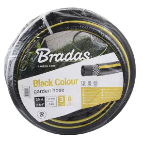 Шланг для полива BLACK COLOUR 3/4″ 25м, Bradas Польща черный WBC3/425 №3