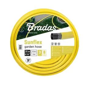 Шланг для полива SUNFLEX 3/4″- 20м Bradas Польша желтый WMS3/420 №1