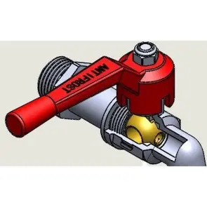Кран SELBA кульовий для поливу 1/2″ SL1583 Antifrost №4