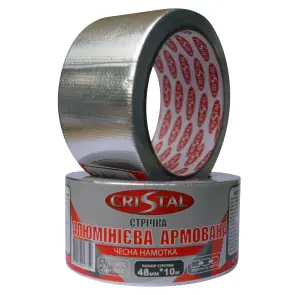Лента алюминиевая армированная CRISTAL 48мм х 10м №1