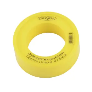 Фум стрічка тефлонова S-1202 (12*10*0,08) 50 мм CRISTAL №1