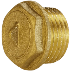 Заглушка 1/2″Н латунная А1091А №1
