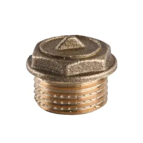Заглушка 1/2″Н латунная А1091А №2