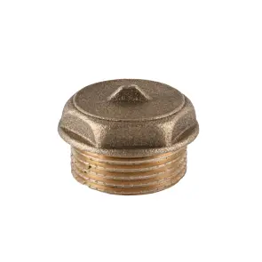 Заглушка 1/2″Н латунная А1091А №3
