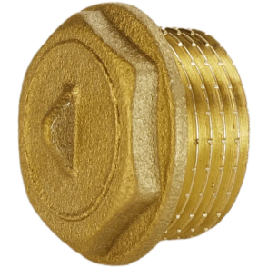 Заглушка 3/4″Н латунная А1092А №1