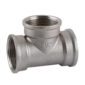 Тройник 1 1/4″ВВВ никелированный A0208-1А(нк) №2