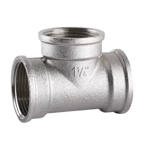 Тройник 1 1/4″ВВВ никелированный A0208-1А(нк) №3
