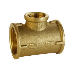 Трійник редукційний 1″х1/2″х1″ВВВ латунний А0206А №1