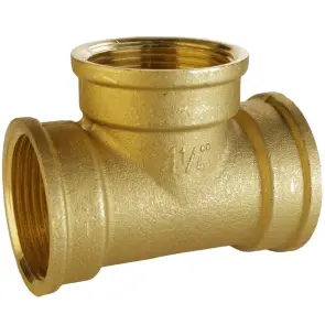 Трійник 1 1/4″ВВВ латунний A0208-1А №1
