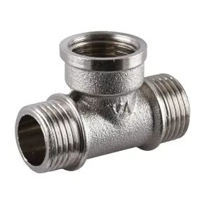 Тройник 1/2″НВН никелированный А0215А(нк) №2