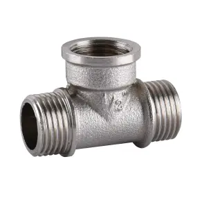 Тройник 1/2″НВН никелированный А0215А(нк) №4