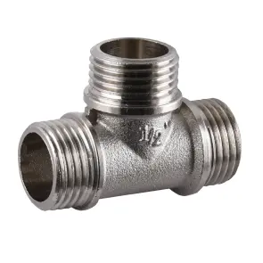 Тройник 1/2″ННН никелированный А0214А(нк) №2