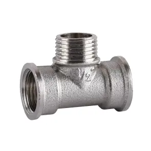Тройник 1/2″ВНВ никелированный А0211А(нк) №3