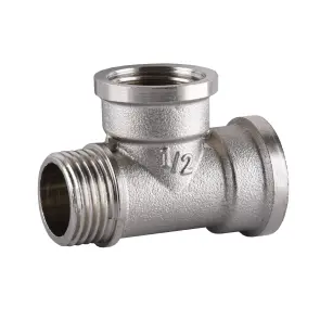 Тройник 1/2″ВВН никелированный А0213А(нк) №3