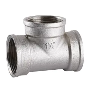 Тройник 1 1/2″ВВВ никелированный A0207-1А(нк) №3