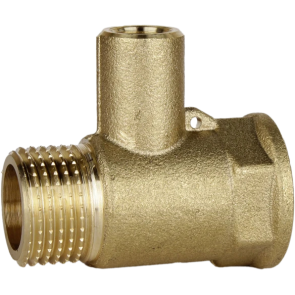Трійник редукційний 1/2″х М10х1/2″ВВЗ латунний (термодатчик) А0202А №1