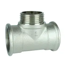 Тройник 1″ВНВ никелированный А0273А(нк) купить