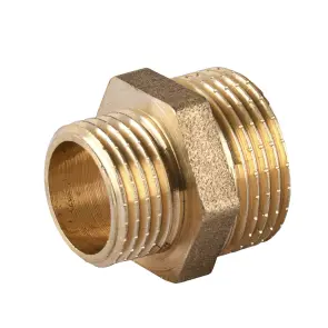 Ніпель редукційний 3/4″х1/2″ЗЗ латунний А0511А №2