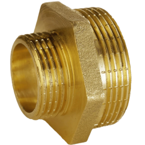 Ніпель редукційний 1 1/2″х 1″ЗЗ латунний А0509А №1