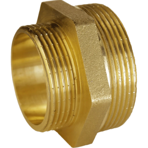 Ніпель редукційний 1 1/2″х1 1/4″ЗЗ латунний А0522А №1