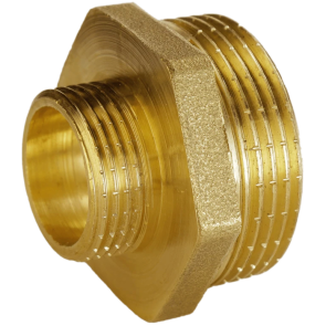 Ніпель редукційний 1 1/2″х 3/4″ЗЗ латунний А0510А №1
