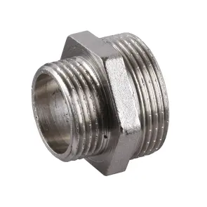 Ніпель редукційний 1″х3/4″ЗЗ нікельований А0512А(нк) №2
