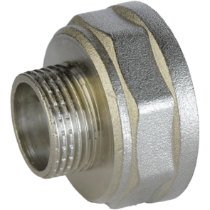 Перехідник редукційний 1″х1/2″ВЗ нікельований А0602А(нк) №1