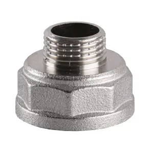 Перехідник редукційний 1 1/2″х 1″ВЗ нікельований А0606А(нк) №2
