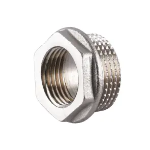 Футорка 3/4″х1/2″ЗВ нікельована А0702А(нк) №3