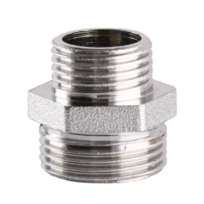 Ніпель редукційний 3/4″х1/2″ЗЗ нікельований А0511А(нк) №3