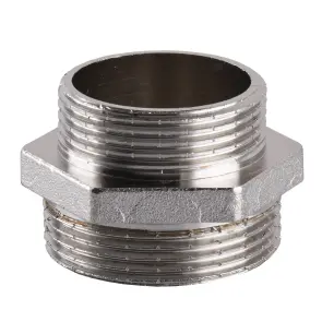 Ніпель редукційний 1 1/2″х1 1/4″ЗЗ нікельований А0522А(нк) №3