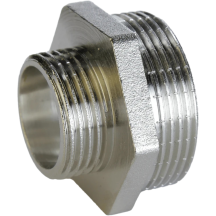 Ниппель редукционный 1 1/2″х 1″НН никелированный А0509А(нк) купить в Украине