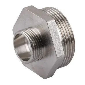 Ніпель редукційний 1 1/4″х 3/4″ЗЗ нікельований А0593А(нк) №2