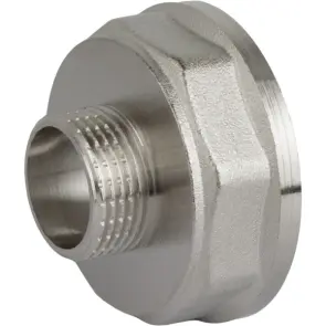 Перехідник редукційний 1 1/2″х 3/4″ВЗ нікельований А0604А(нк) №1