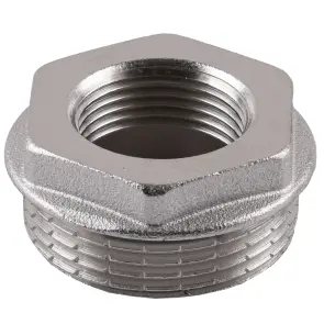 Футорка 1 1/4″х 3/4″ЗВ нікельована А0711А(нк) №2