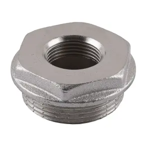 Футорка 1 1/2″х 3/4″ЗВ нікельована А0753А(нк) №2