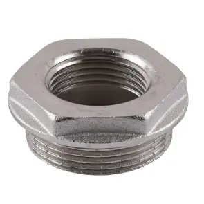 Футорка 1 1/2″х 1″ЗВ нікельована А0714А(нк) №2