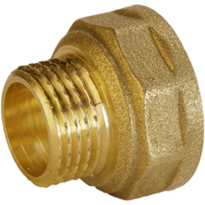 Перехідник редукційний 1/2″х3/8″ВЗ латунний А0619А №1