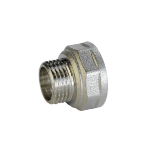 Перехідник редукційний 1/2″х3/8″ВЗ нікельований А0619А(нк) №2