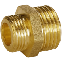 Ніпель редукційний 1/2″х3/8″ЗЗ латунний А0542А купити