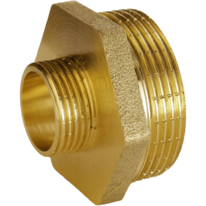Ніпель редукційний 1 1/4″х 1/2″ЗЗ латунний А0514А №1