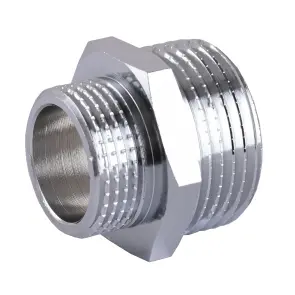 Ніпель SOLOMON 3/4″х1″ ЗЗ хром 8208 №1