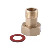 Штуцер с накидной гайкой 3/4″ для водомера SOLOMON SG11 ( 1 штука ) (1520) (2шт.в коробці)