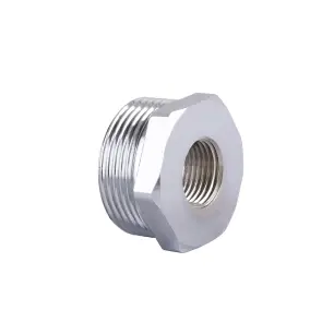 Футорка переходная SOLOMON 1/2″х3/4″ хром НВ 8209 №1