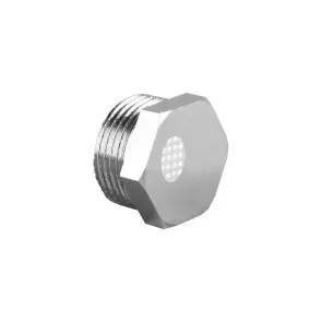 Заглушка з зовнішньою різьбою SOLOMON 3/4″ хром 4001 №1