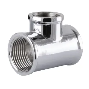 Тройник SOLOMON 1″х3/4″х1″ ВВВ хром 8202 №1
