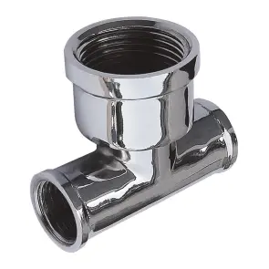 Трійник SOLOMON 1/2″х1″х1/2″ ВВВ хром 8202 №1