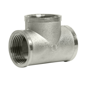 Трійник SOLOMON 1″х1/2″х1″ ВВВ нікель 8202 N №1