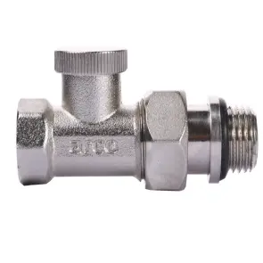 Кран радіаторний прямий ARCO 1/2″ під ключ з ущільнювачем 507655 №1