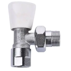 Кран радіаторний кутовий ARCO 1/2″ з ущільнювачем вентiльний 503605 №1